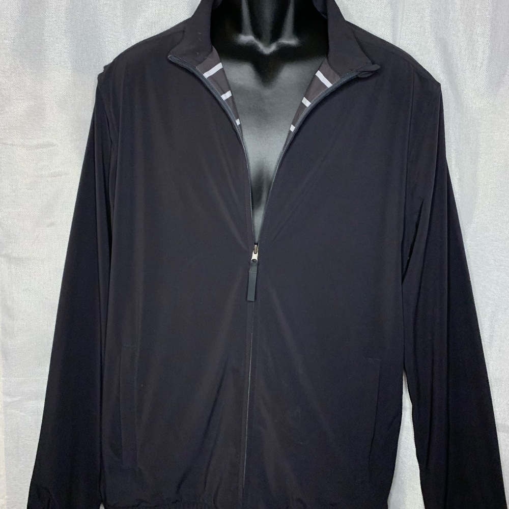 Lululemon Athletica Jackets & Coats Lululemon Men's Black Trainer Jacket L-XL - Picture 1 of 7